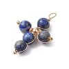 Natural Lapis Lazuli Pendants PALLOY-JF02885-05-3