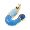 Alloy Enamel Pendants ENAM-S023-01G-U-3