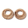 Handmade Reed Cane/Rattan Woven Linking Rings WOVE-PH0001-12-3