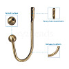 Zinc Alloy U Shape Hook Hangers Curtain SW-TAC0002-07A-11