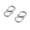 Non-Tarnish 304 Stainless Steel S-Hook Clasps STAS-L082-001P-01-2