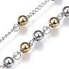 Non-Tarnish 201 Stainless Steel Rosary Bead Necklaces X-NJEW-D285-37-3