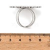 304 Stainless Steel Cuff Open Rings for Women SA-CBAF040-08P-3