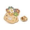 Flower Alloy Enamel Brooch JEWB-R026-03C-2