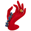 Resin Mannequin Hand Jewelry Display Holder Stands RDIS-WH0009-015B-1