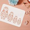 Large Plastic Reusable Drawing Painting Stencils Templates DIY-WH0202-447-3