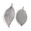 Electroplated Natural Leaf Big Pendants IFIN-Q119-03B-2