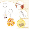 60Pcs 6 Styles Iron Split Key Rings FIND-TA0008-13-5