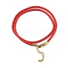 Nylon Milan Cord Necklace Making MAK-M028-01G-22-2