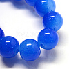 Baking Painted Imitation Jade Glass Round Bead Strands X-DGLA-Q021-8mm-33-3