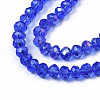 Electroplate Glass Beads Strands EGLA-A034-T6mm-B27-3