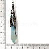 Natural Banded Agate(Dyed & Heated) Pointed Big Pendants G-P560-02R-19-3