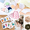 60Pcs 4 Style Plastic Frosted Drawstring Bags ABAG-FW0001-03-6