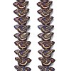 Painted Glass Beads Strands GLAA-Z021-19B-1