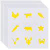 PVC Plastic Self-Adhesive Stickers STIC-WH20002-04B-1