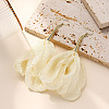 Alloy & Cloth Dangle Earrings WG6E4DC-01-3