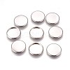 Tarnish Resistant 304 Stainless Steel Plain Edge Bezel Cups STAS-E460-10P-14mm-2