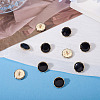 10Pcs Alloy Resin Shank Buttons BUTT-TA0001-36B-5