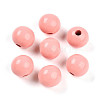 Painted Natural Wood Beads WOOD-A018-16mm-14-1