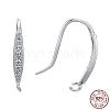 Rhodium Plated 925 Sterling Silver Earring Hooks STER-K168-096P-1