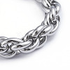 Tarnish Resistant 304 Stainless Steel Rope Chain Bracelets X-BJEW-L673-003-P-2