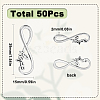 SUNNYCLUE 50Pcs Tibetan Style Alloy Infinity with Word Hope Connector Charms TIBE-SC0004-59-2