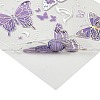 2Pcs Butterfly Waterproof PET Stickers DIY-G116-03B-2