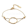 Ion Plating(IP) 304 Stainless Steel Charm Bracelets BJEW-P345-12G-4