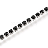 304 Stainless Steel Rhinestone Cup Chain Bracelets AJEW-B004-01A-3
