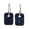 Natural Lapis Lazuli Dangle Earrings EJEW-C119-02P-08-2