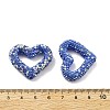 Heart Shape Polymer Clay Rhinestone Beads CLAY-NH0001-09B-02-4
