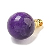 Natural Amethyst Perfume Bottle Pendants G-K338-22G-08-2