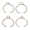 304 Stainless Steel Figaro Chain Bracelet Makings AJEW-JB01284-1