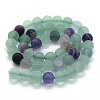 Natural Fluorite Beads Strands G-G763-13-8mm-2