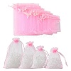 30Pcs 4 Styles Rectangle Organza Bags Jewellery Storage Pouches Wedding Favour Party Mesh Drawstring Gift OP-FS0001-01B-4