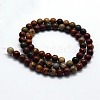 Natural Polychrome Jasper/Picasso Stone/Picasso Jasper Beads Strands G-I199-09-4mm-2