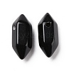 Natural Obsidian Double Terminal Pointed Pendants G-C007-02A-07-2