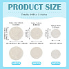 90Pcs 3 Styles Natural Capiz Shell Disc Connector Charms BSHE-MB0001-01-6