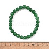 Natural Malaysia Jade Bead Stretch Bracelets X-BJEW-K212-B-013-3