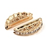 Brass Crystal Rhinestone Spacer Bars RB-T019-02B-KCG-1