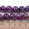 Faceted Natural Fire Crackle Agate Beads Strands G-F447-12mm-N01-5