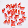 Transparent Spray Painted Glass Charms GLAA-R211-08-A02-1