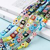 Square Handmade Millefiori Glass Beads LK-R004-52-5