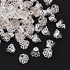 90pcs Silver Color Plated Iron Bead Caps X-E114-S-1