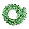 Handmade Foil Glass Beads Strands FOIL-N033-05D-2