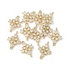 Brass Pave Cubic Zirconia Connector Charms X-KK-G462-45KCG-04-3