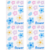 PVC Self Adhesive Flower Car Sticker DIY-WH0453-57B-1