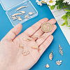 ARRICRAFT DIY Leaf Shape Jewelry Making Finding Kit KK-AR0003-82-3