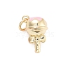 Rack Plating Brass Enamel Charms KK-G512-19A-G-1