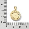 Brass Micro Pave Clear Cubic Zirconia Pendants KK-A221-05G-3